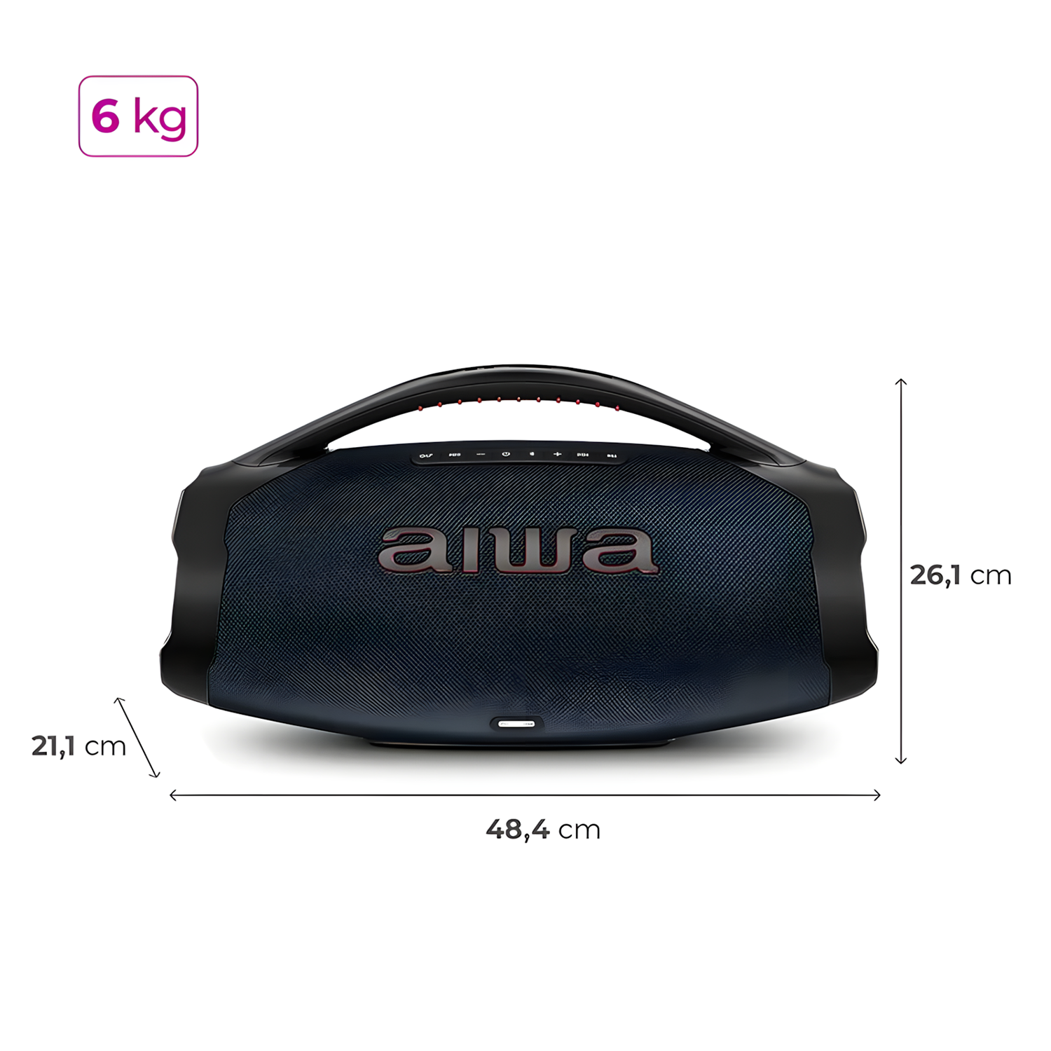 Caixa De Som Boombox Plus Aiwa Bbs-01-lbl 200w Bluetooth Caixa De Som Boombox Plus Aiwa Bbs-01-lbl 200w Bluetooth